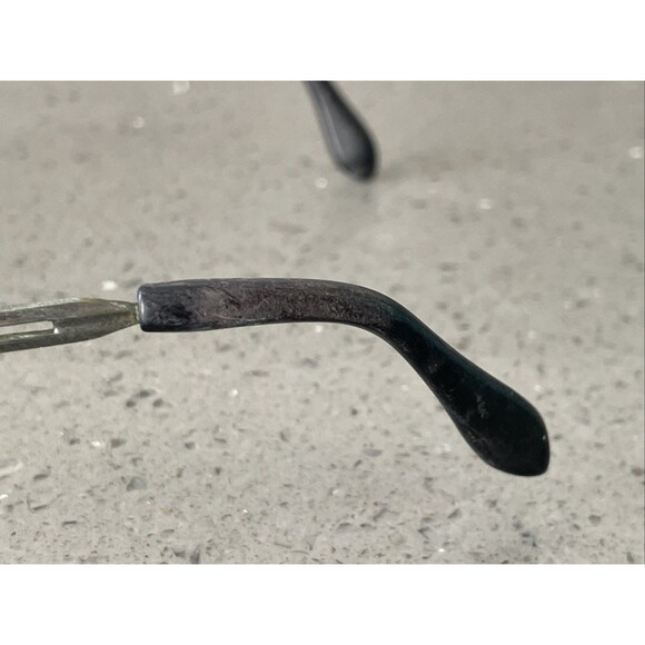 Vintage First Lady Japan Eyeglasses Frames ONLY 5 1/4 Full Rim 52-20 oval metal main image 12